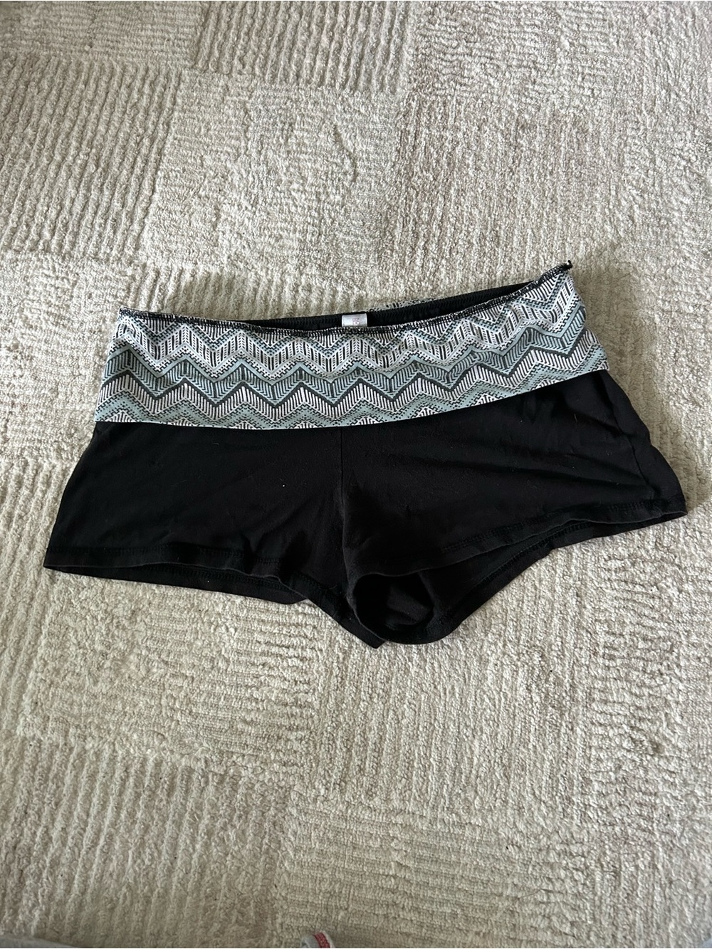 Y2K fold over shorts